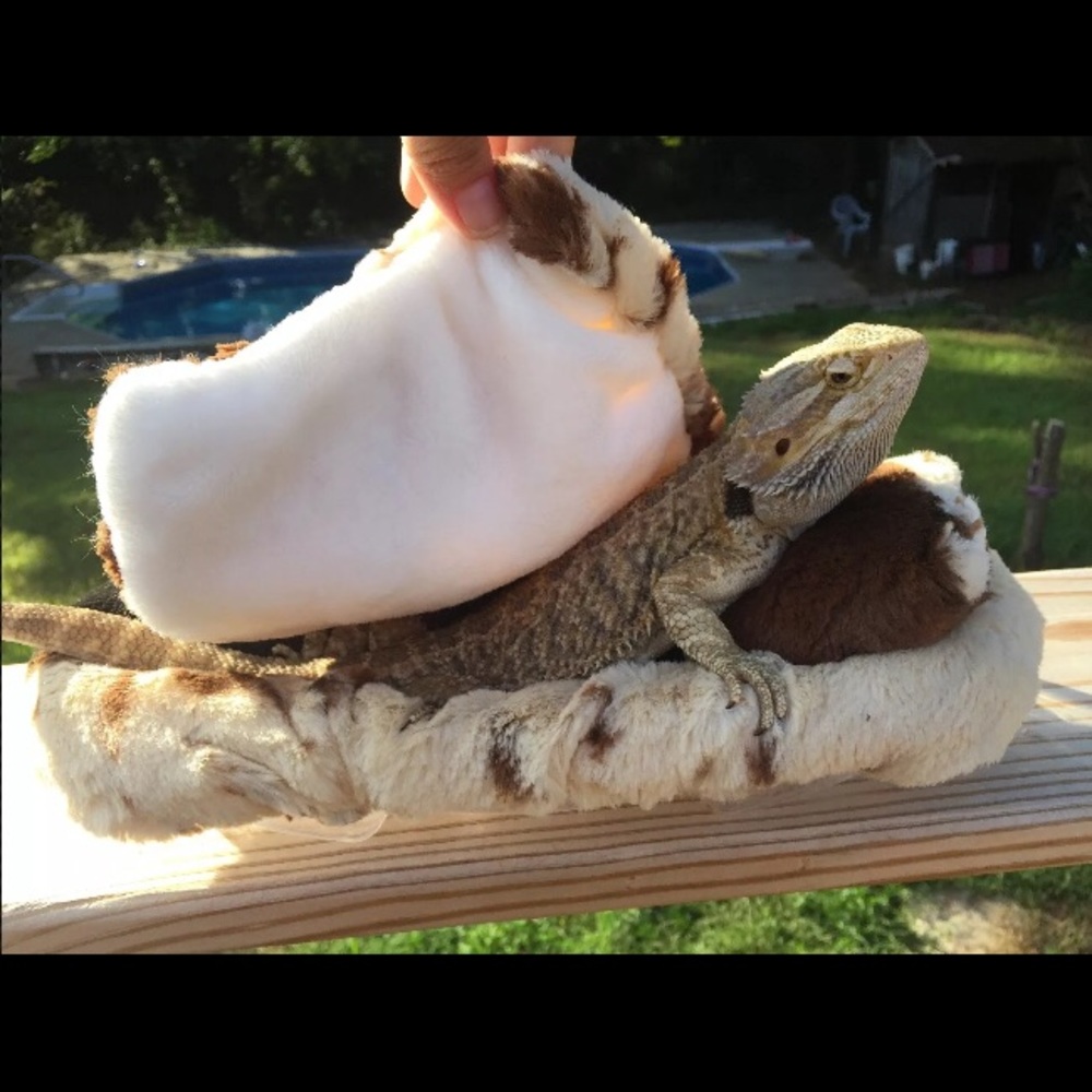 MINKY PONY FUR FAUX BED SET COVER 4 BEARDED DRAGON